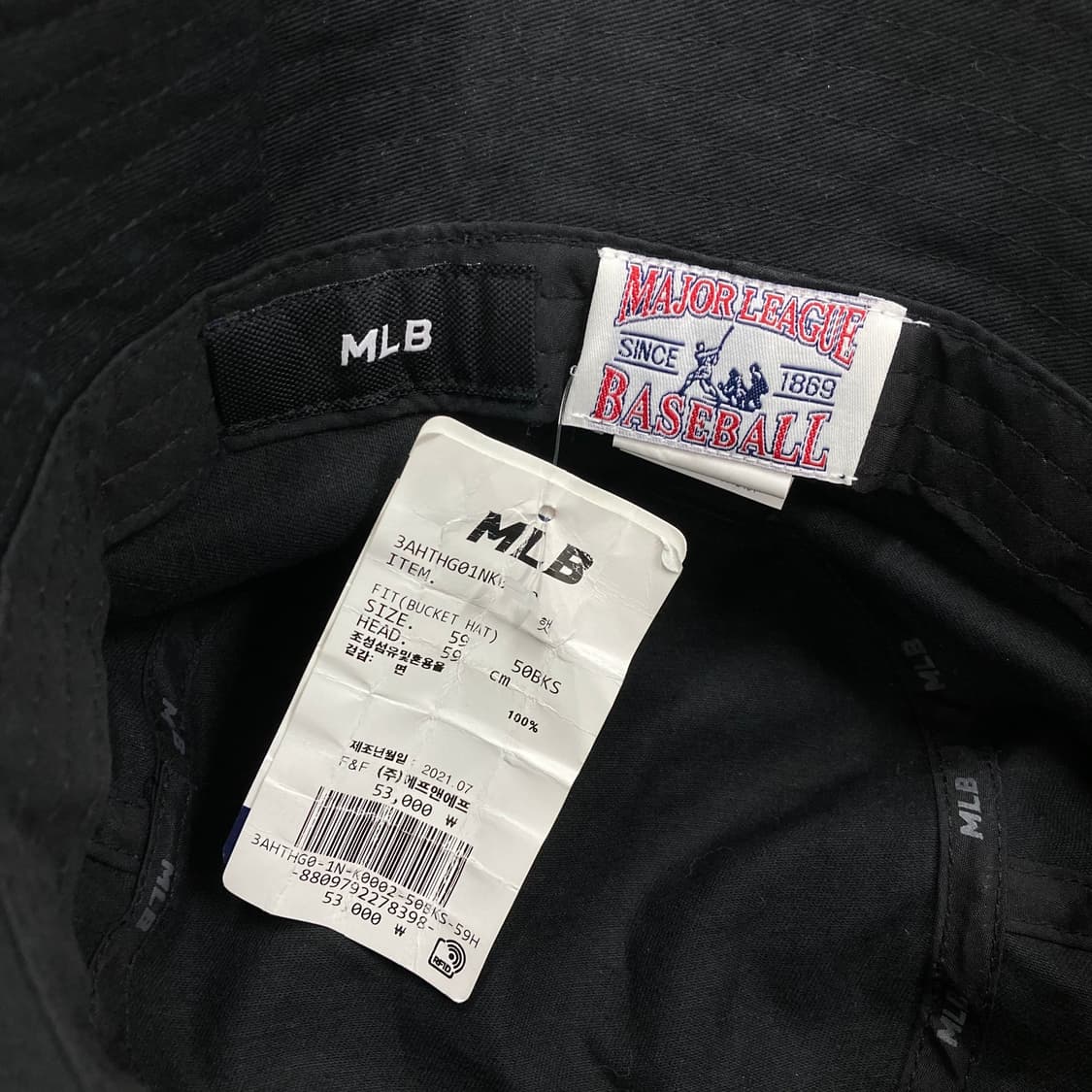 MLB 뉴욕양키스 로고 고딕 버킷햇 상품이미지3