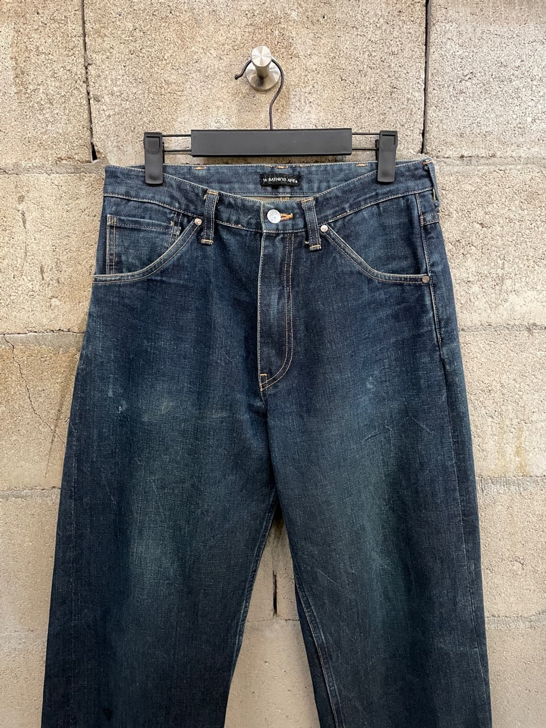 베이프 사루 헤드 데님 팬츠 상품이미지4