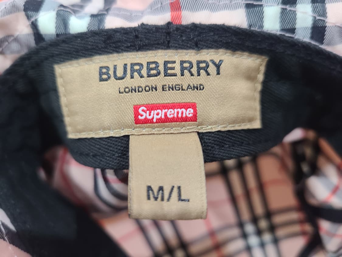 슈프림 버버리 크러셔 핑크 22SS 버킷 상품이미지6