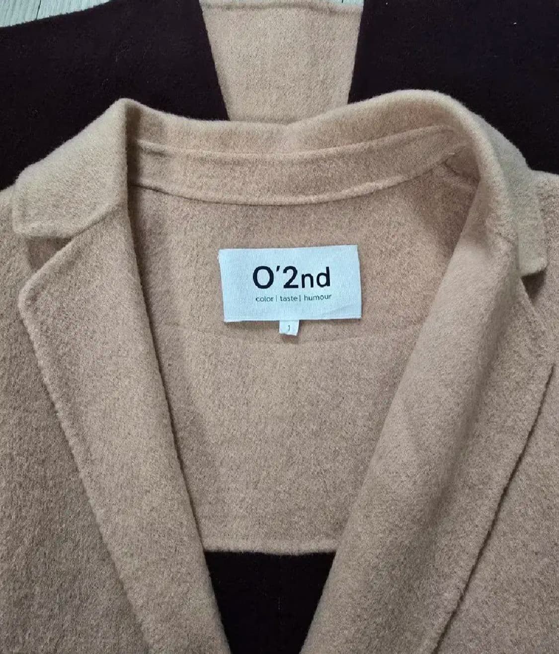 한섬 오즈세컨 캐시미어 블랜딩 뒷반전 롱코트 상품이미지8