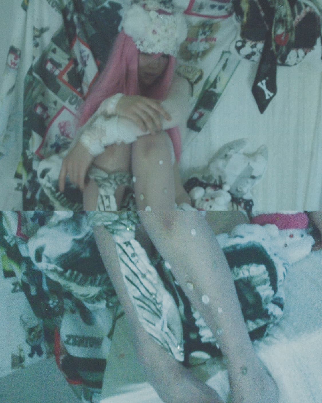 Kitsch drawing button fur Cat-Ear cap 상품이미지9