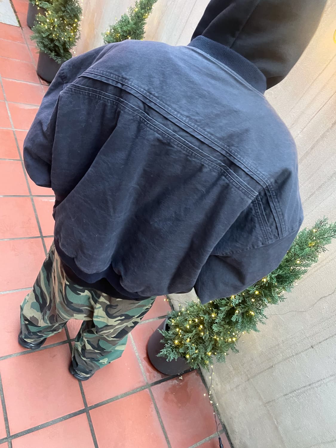 논노드 서퍼 다이 서지 봄버 자켓 빈티지 네이비 블랙 상품이미지2