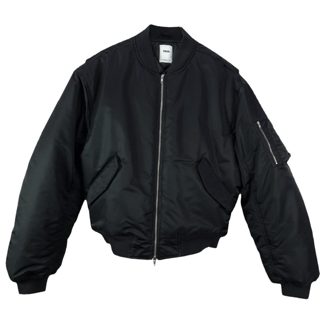 [덤브스트럭 DBSR] 오버사이즈 MA-1 봄버 자켓 블랙 M18542 상품이미지2