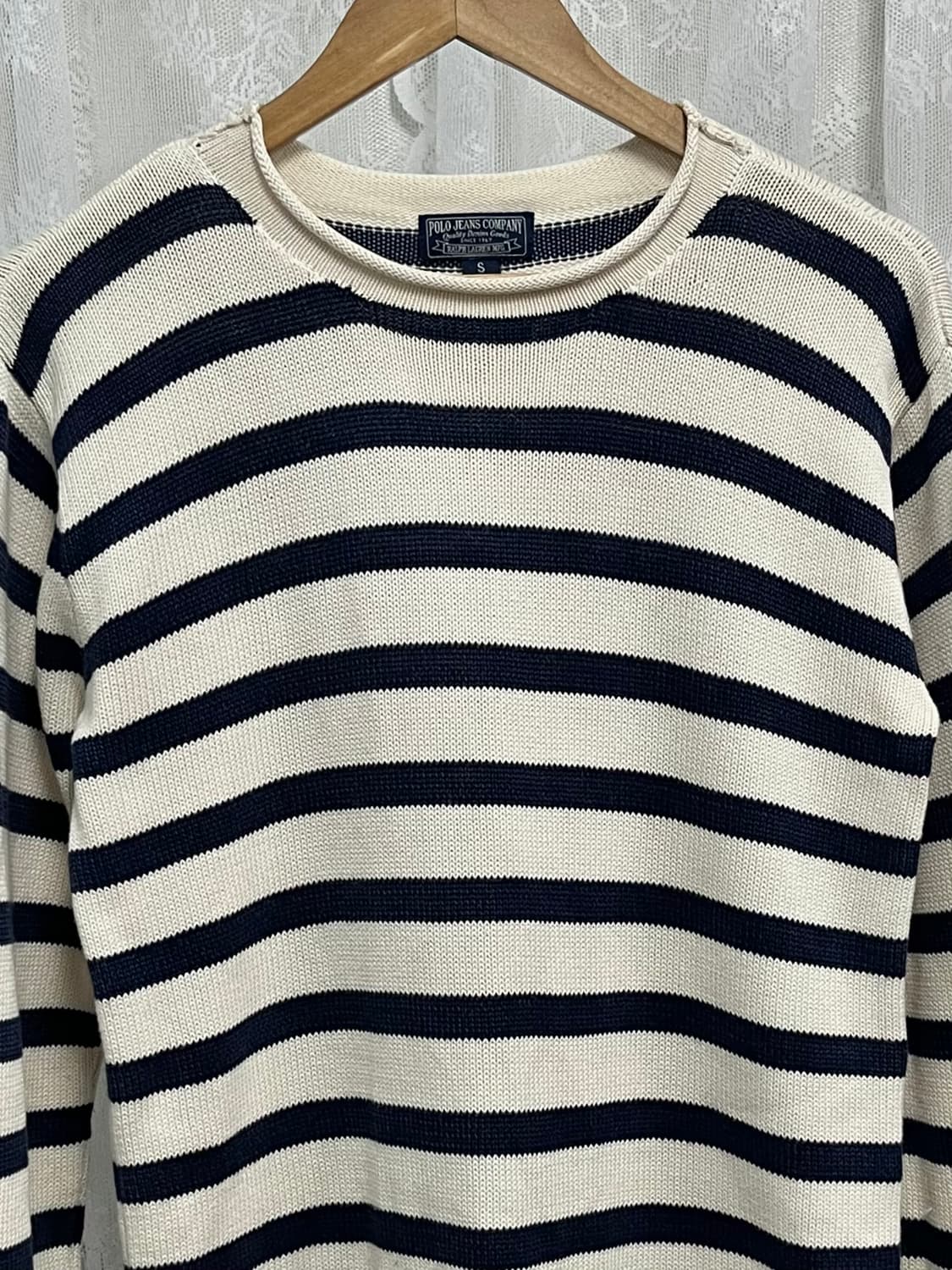 S) 폴로 진스 스트라이프 코튼 니트 상품이미지3
