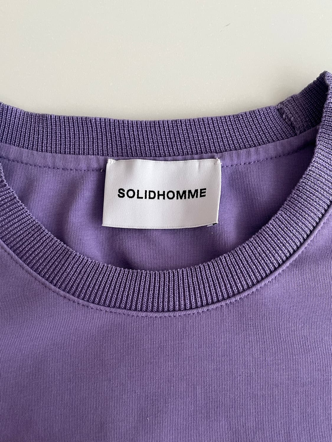 100) 솔리드옴므 그래픽 롱슬리브 티셔츠 퍼플 상품이미지4