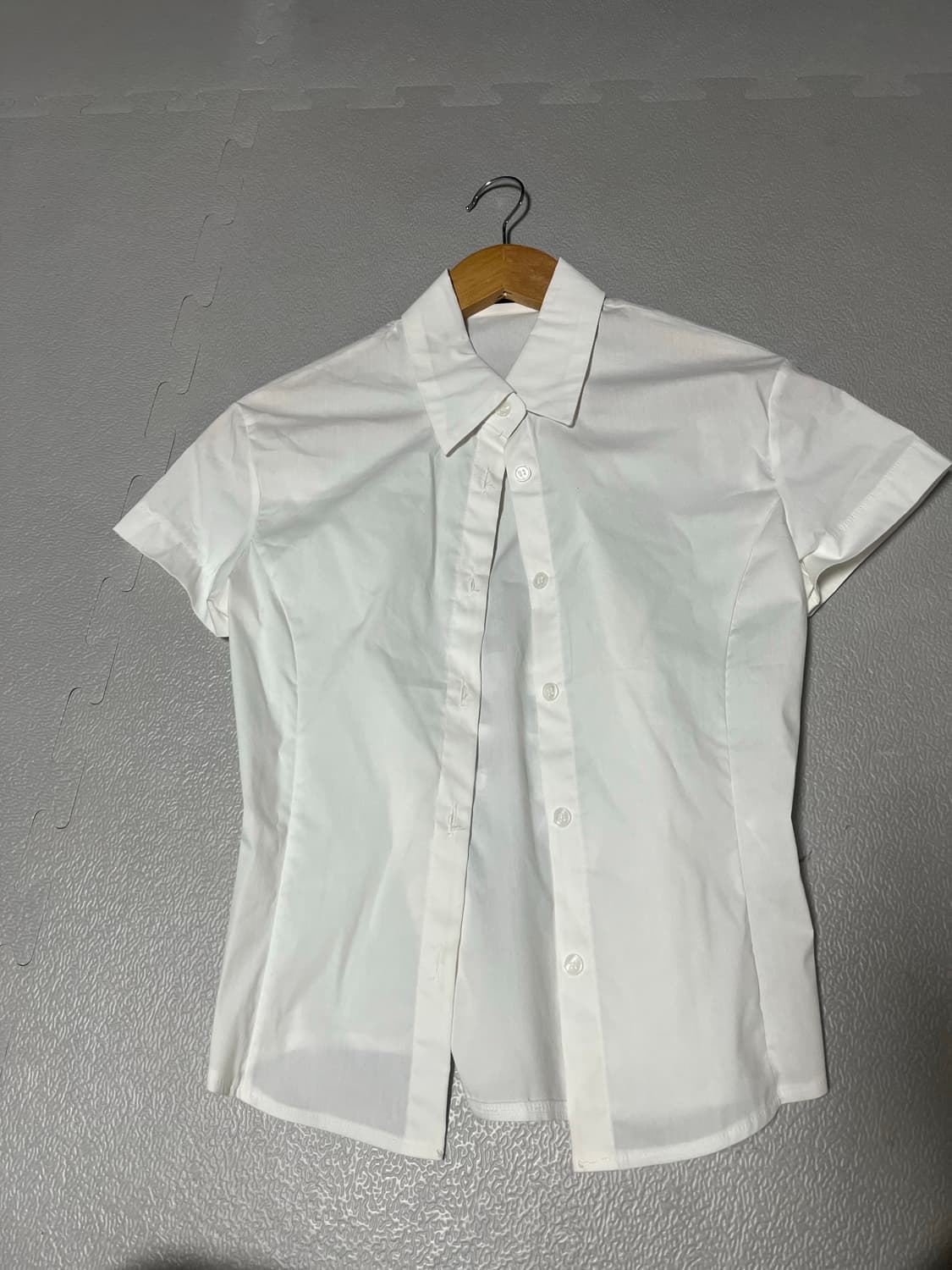 화이트 리본 셔츠 상품이미지1