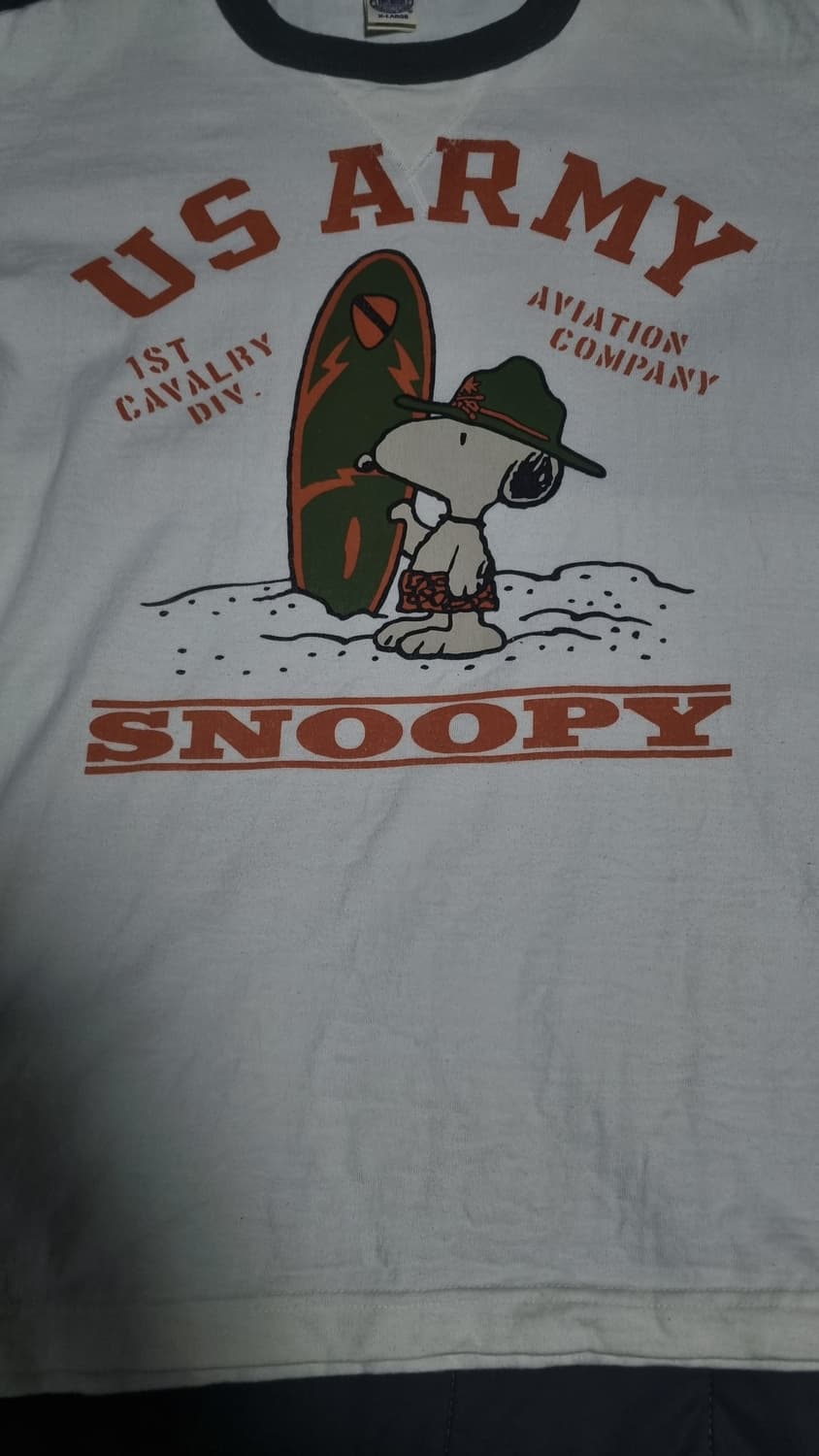 토이즈맥코이 26SS TMC2629 스누피 반팔 티셔츠 오프화이트 XL 상품이미지2