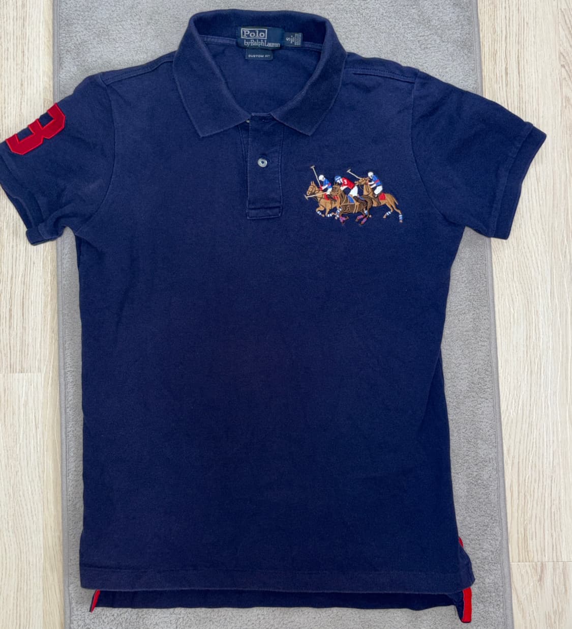[S급] 희귀템❗️❗️ 폴로 트리플포니 카라티 네이비 S 상품이미지1
