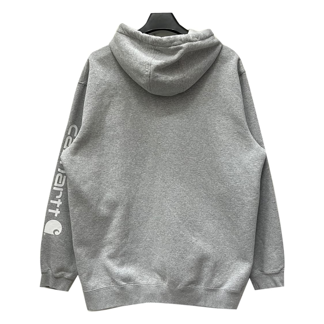 칼하트 오리지날핏 미드웨이트 스펠아웃 그레이 후드티 XL 상품이미지2