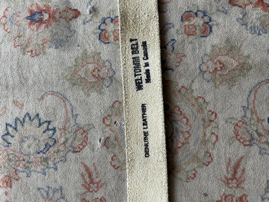 Vintage white leather belt 상품이미지6