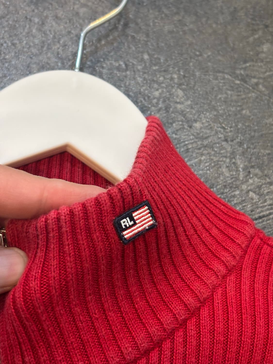 폴로 여성 히프집업 니트 스웨터 XL 상품이미지5