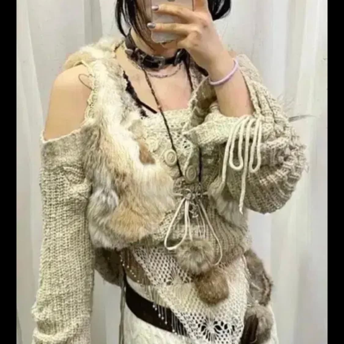 리얼래빗 토끼털 퍼조끼 상품이미지2