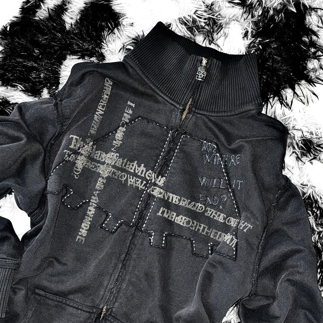 Calvin Klein punk skull zip up 상품이미지2