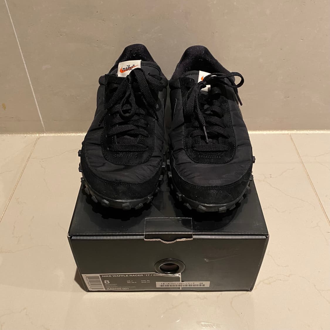 [260] 나이키 x 블랙 꼼데가르송 와플 레이서 블랙 상품이미지1