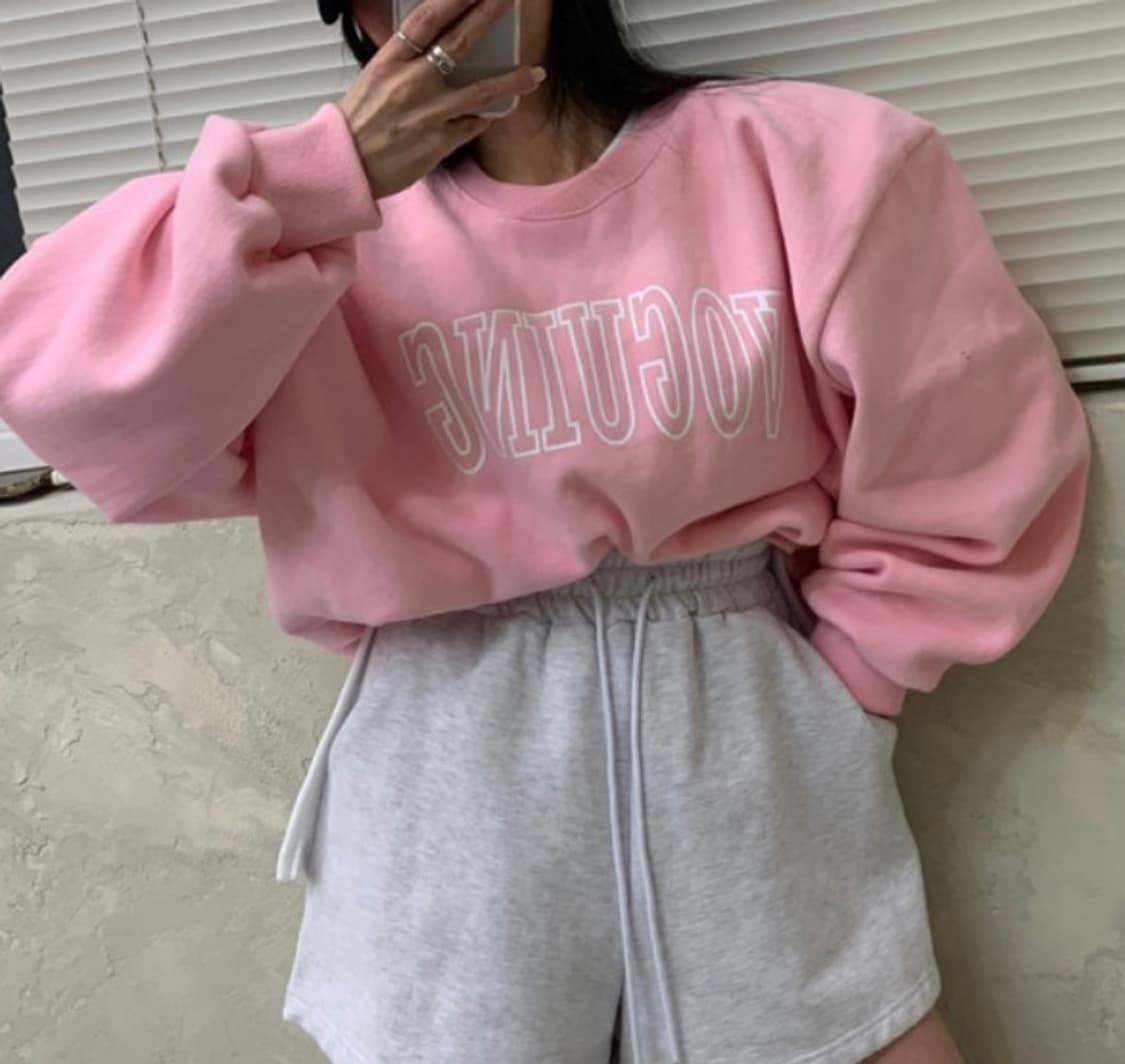 엔티크제이 자체제작 보깅 맨투맨 핑크 상품이미지10