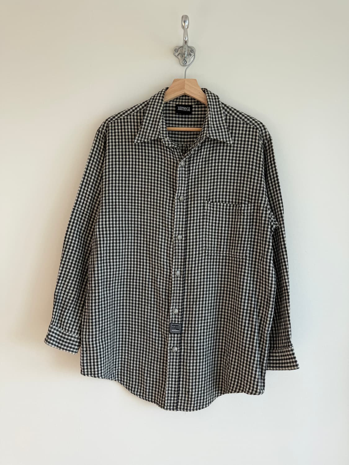 올드 베르사체 진스(VERSACE JEANS) 깅엄 체크셔츠(ITALY) 상품이미지1