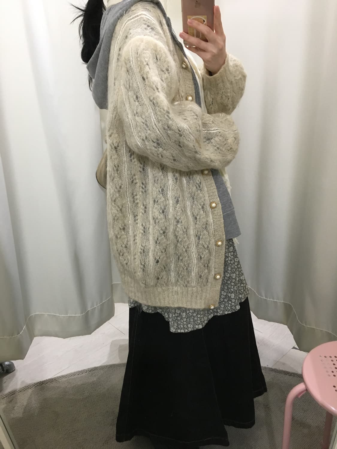 Utility Denim Midi Skirt 상품이미지5
