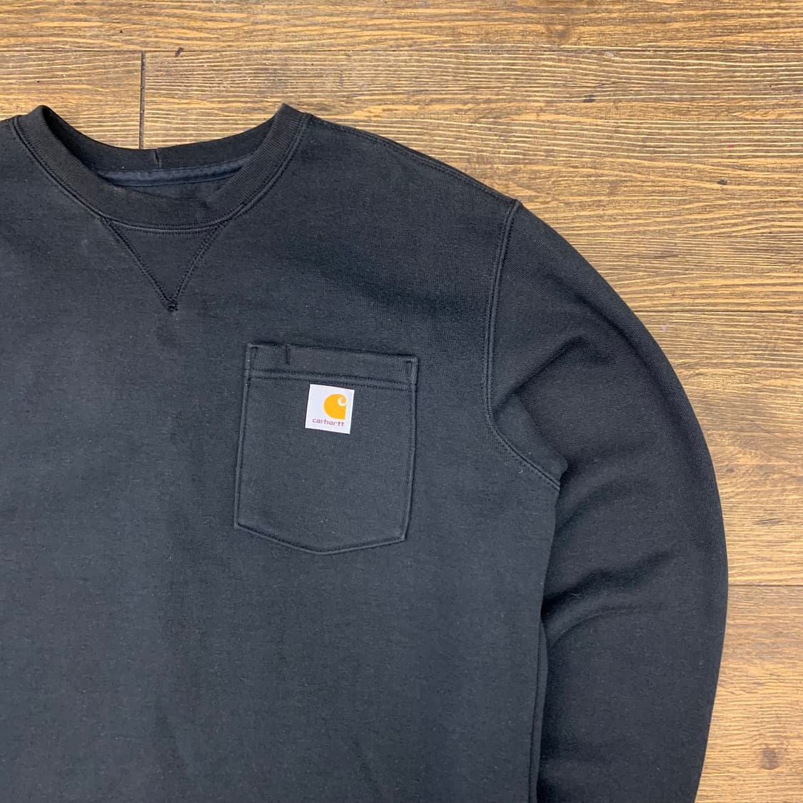 칼하트 오리지널핏 블랙 맨투맨 M 상품이미지4