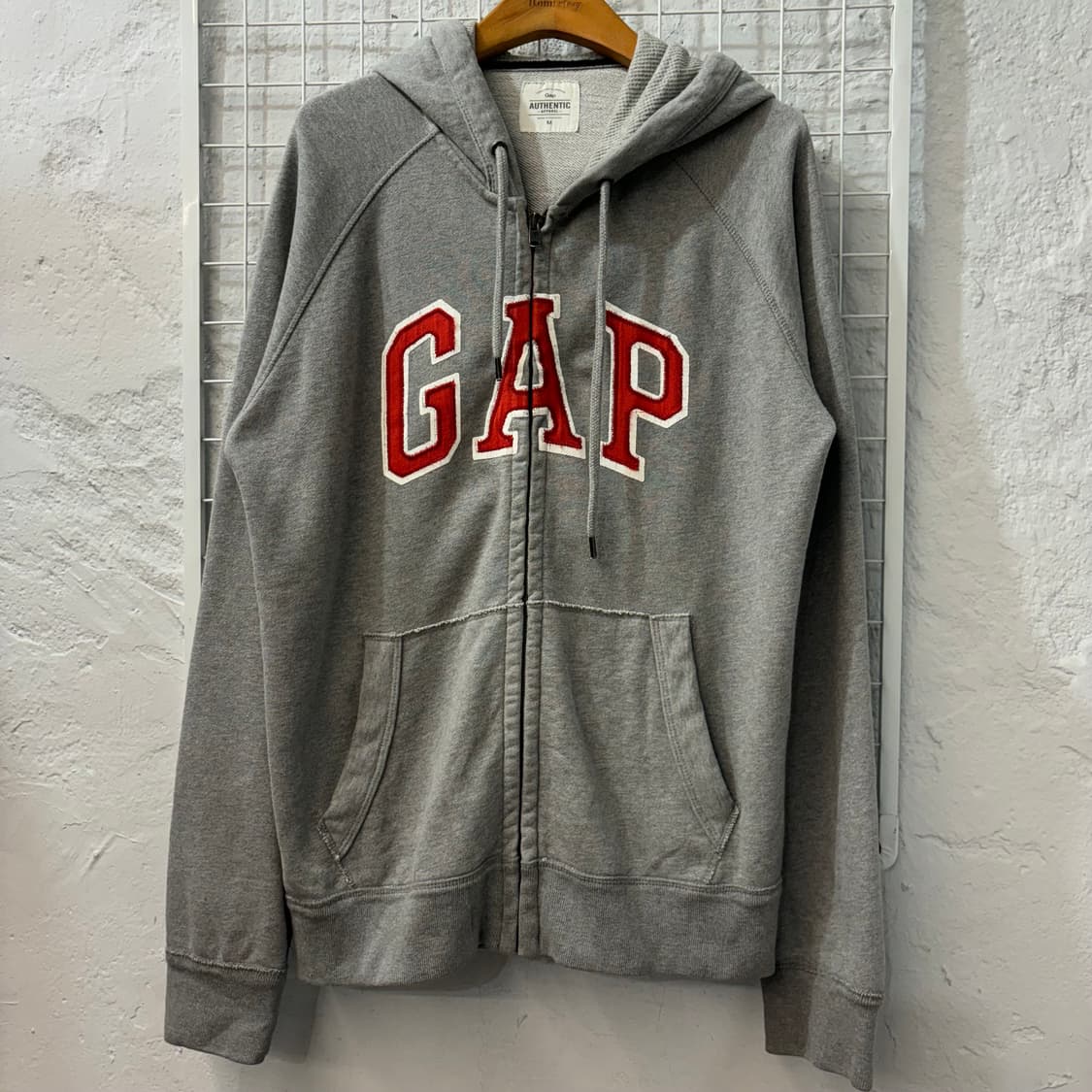 GAP 갭 y2k 그레이 후드집업 M 상품이미지1
