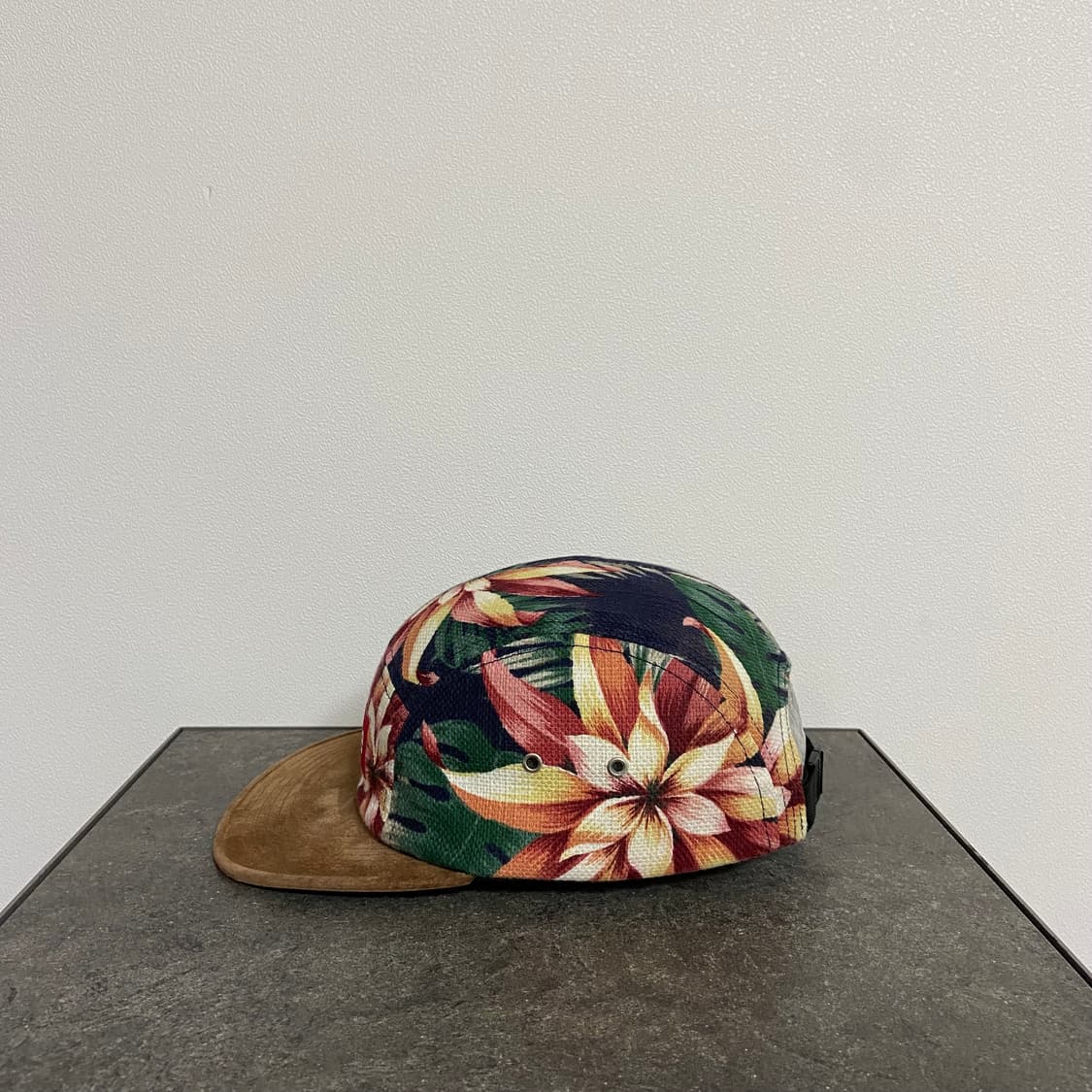 슈프림 스웨이드 바이저 플로랄 레드 박스로고 캠프캡 모자 상품이미지2