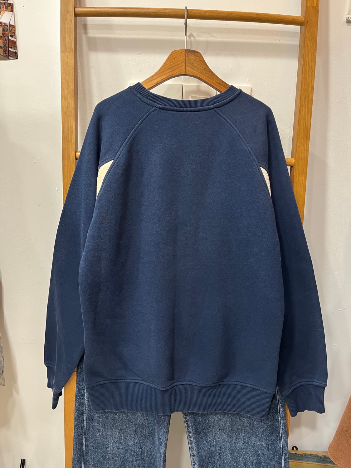 아디다스 트레포일 네이비 맨투맨 상품이미지2