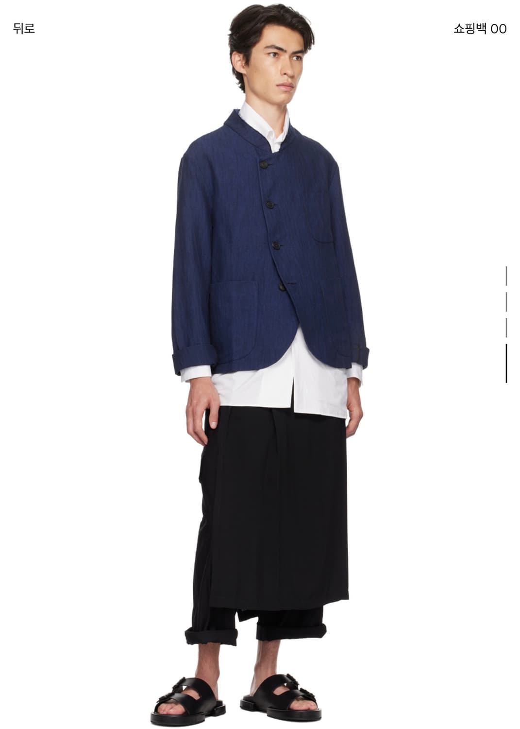 Yohji Yamamoto pour homme wrap skirt 상품이미지3