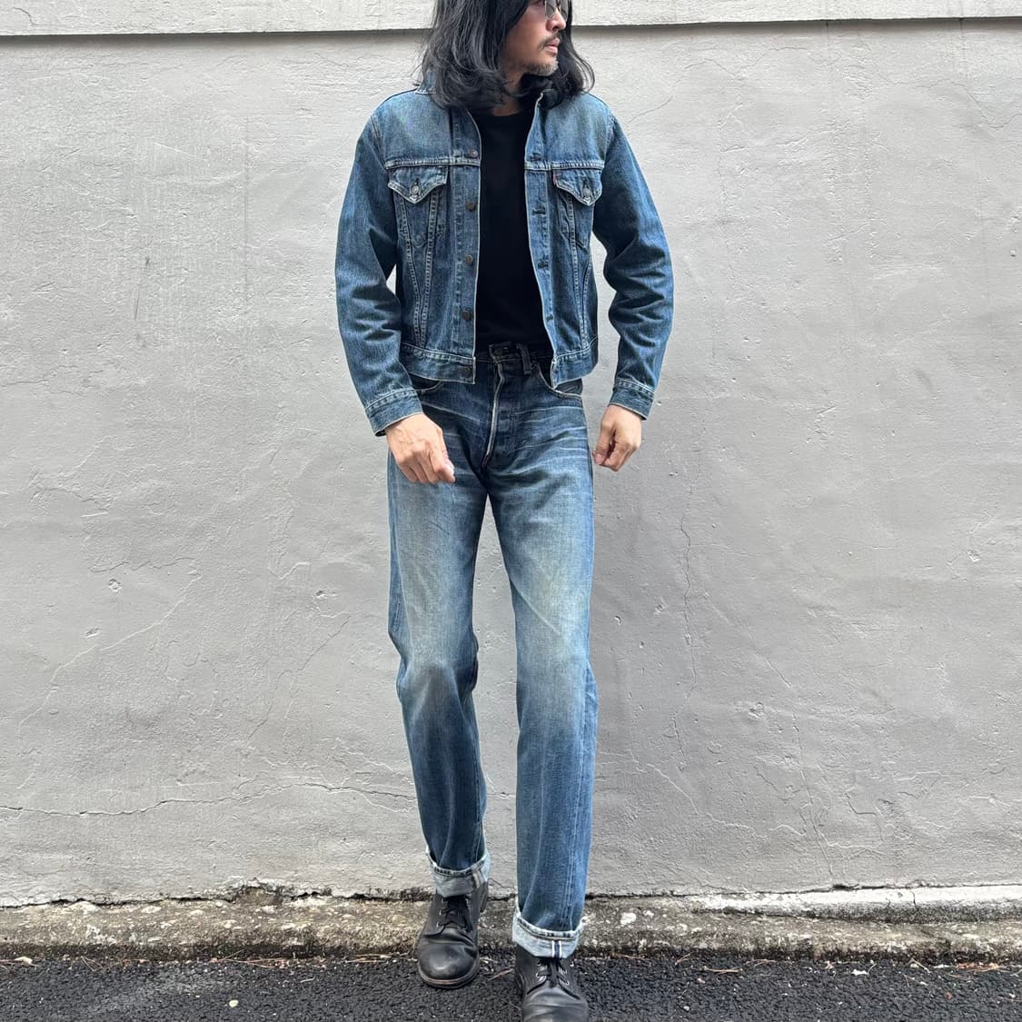 90~00년대 일본 리바이스 557 빅e 트러커 상품이미지9