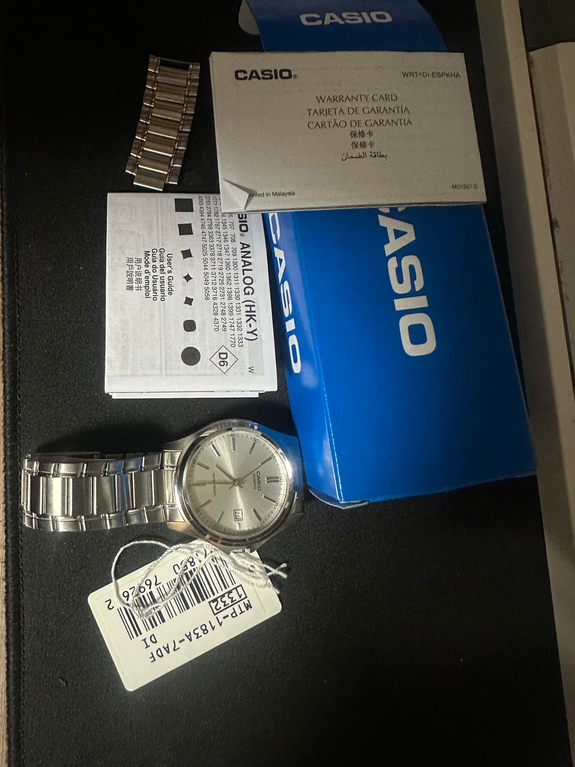 카시오 MTP-1183A-7A 메탈 시계 상품이미지4