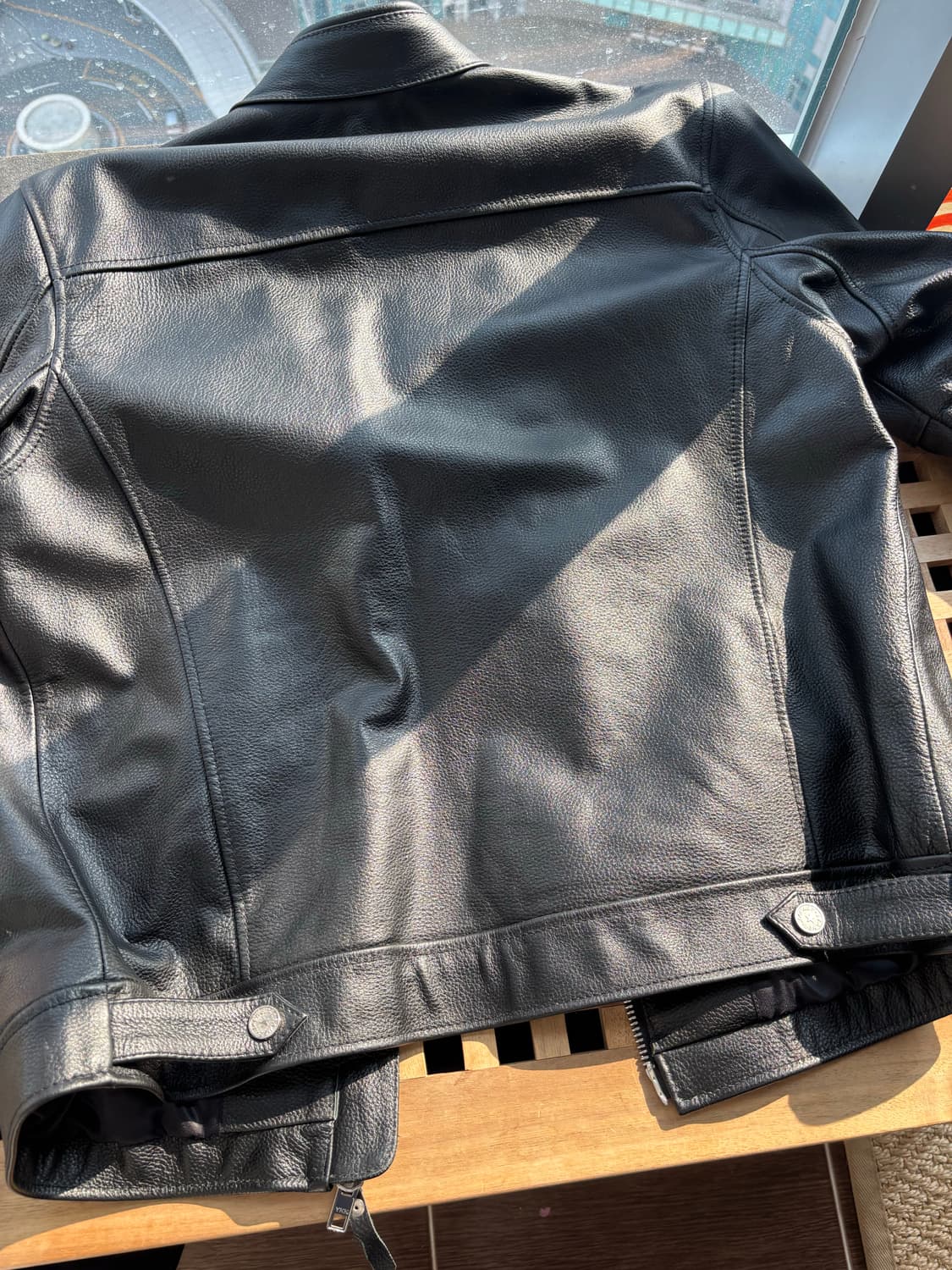 URBAN BARON 카우레더 바이커 자켓 상품이미지7