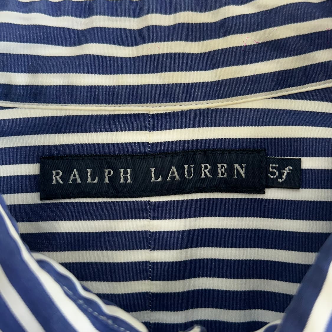 Polo 폴로 문장 로고 스트라이프 네이비 셔츠 상품이미지5