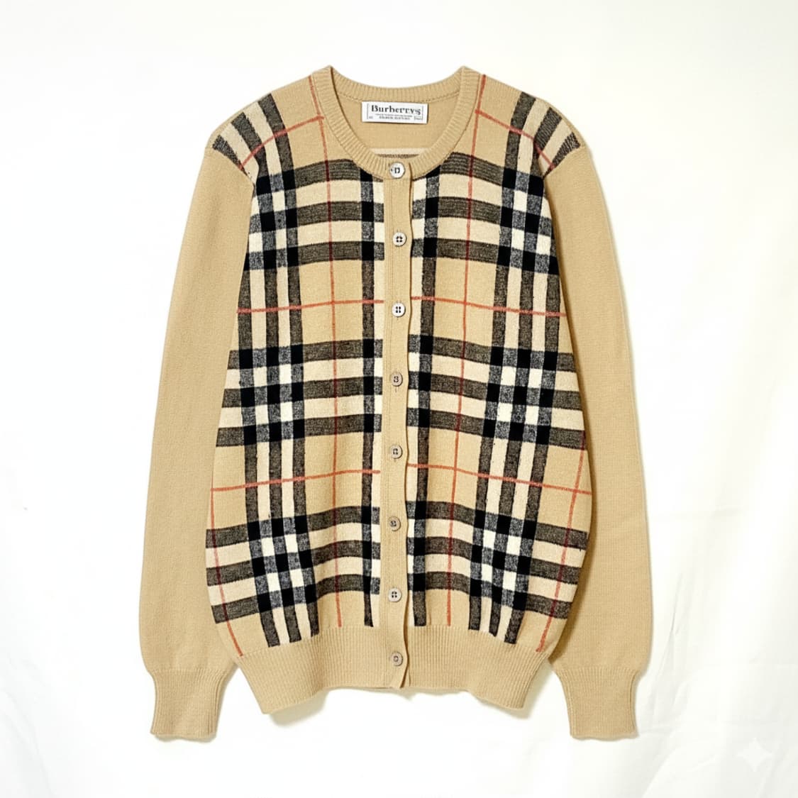 버버리 체크 라운드 가디건 상품이미지2