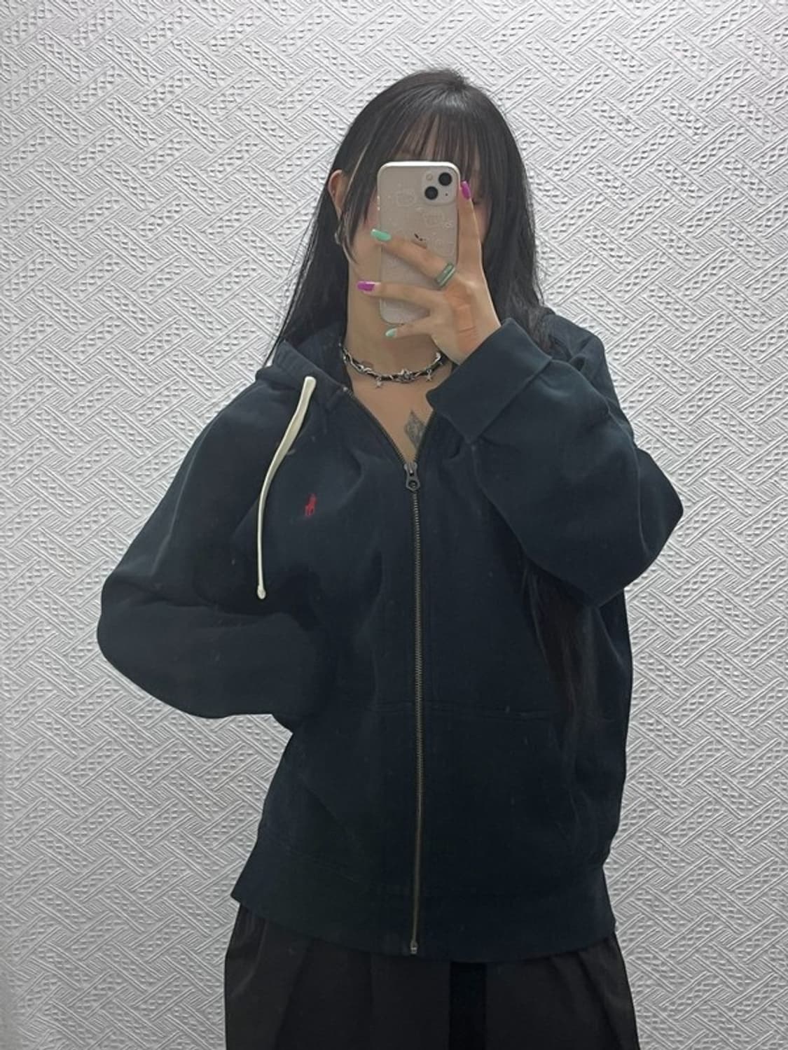 폴로 랄프로렌 올드스쿨 모던 빈티지 기모 후드 집업 XL C07302 상품이미지2