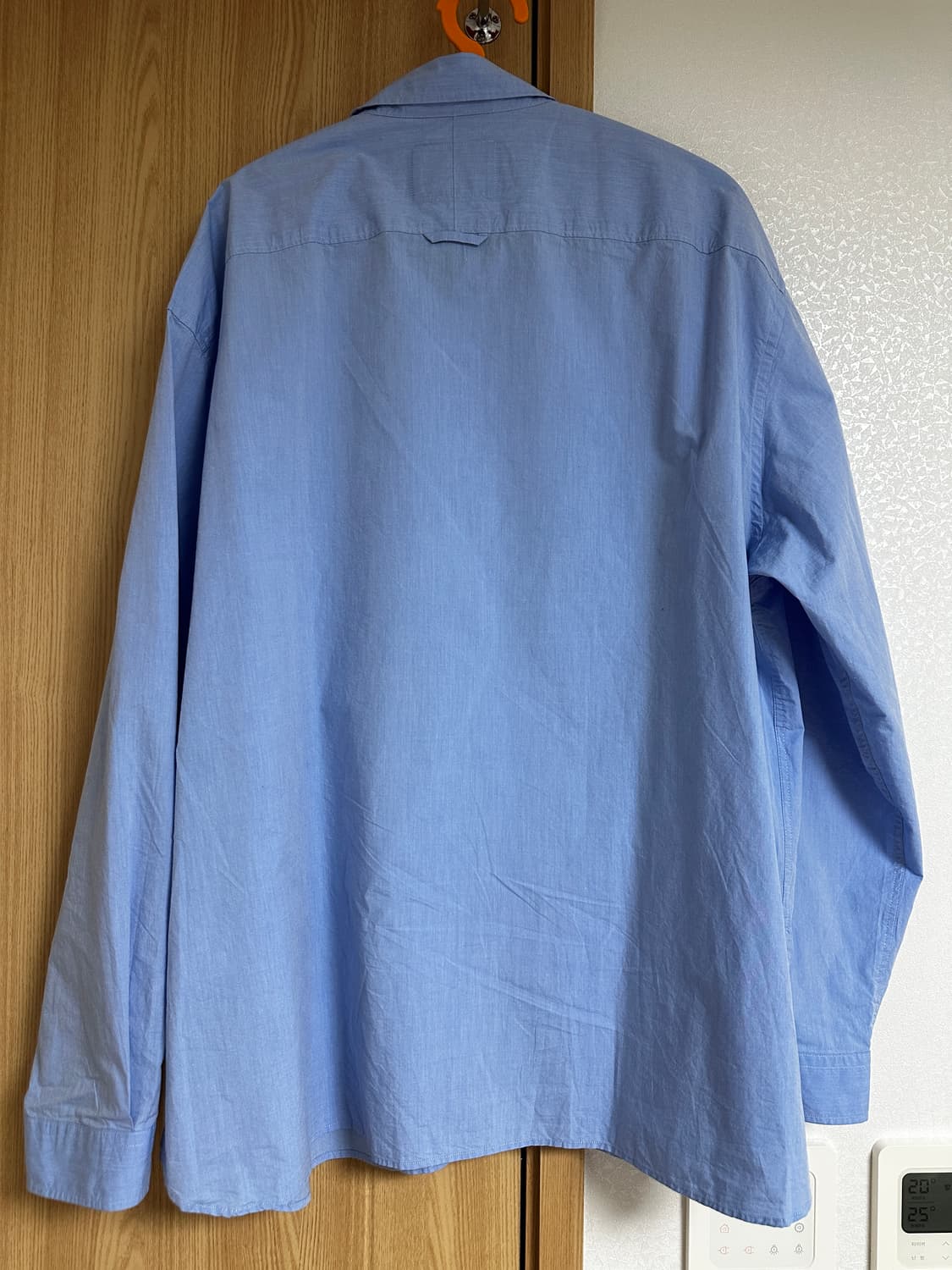 (4 새제품) 포터리 제네틱 코튼 컴포트 셔츠 sax 삭스 컬러 상품이미지4