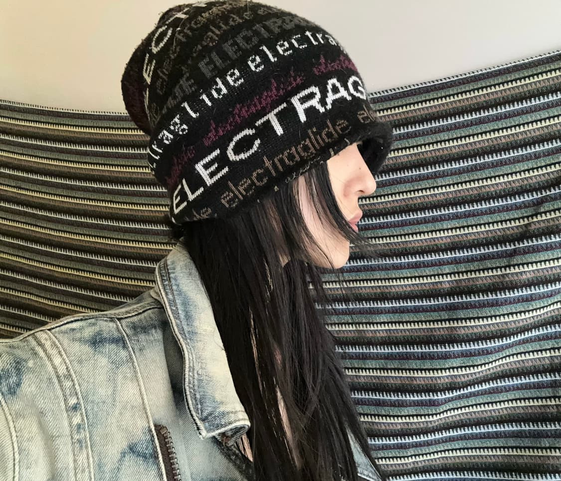 빈티지 블랙 비니 상품이미지1