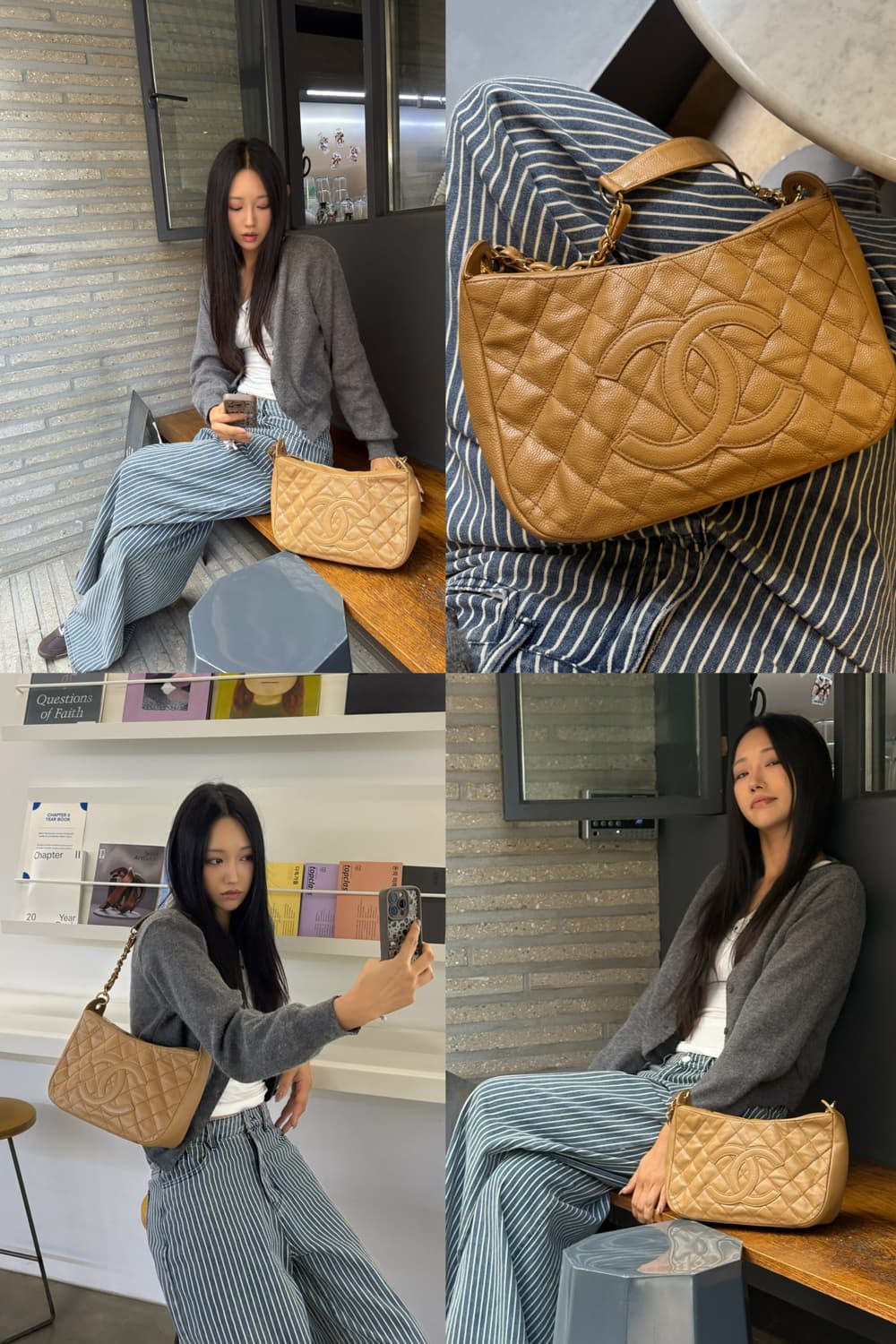 샤넬 캐비어 타임리스 하프문 숄더백 상품이미지2