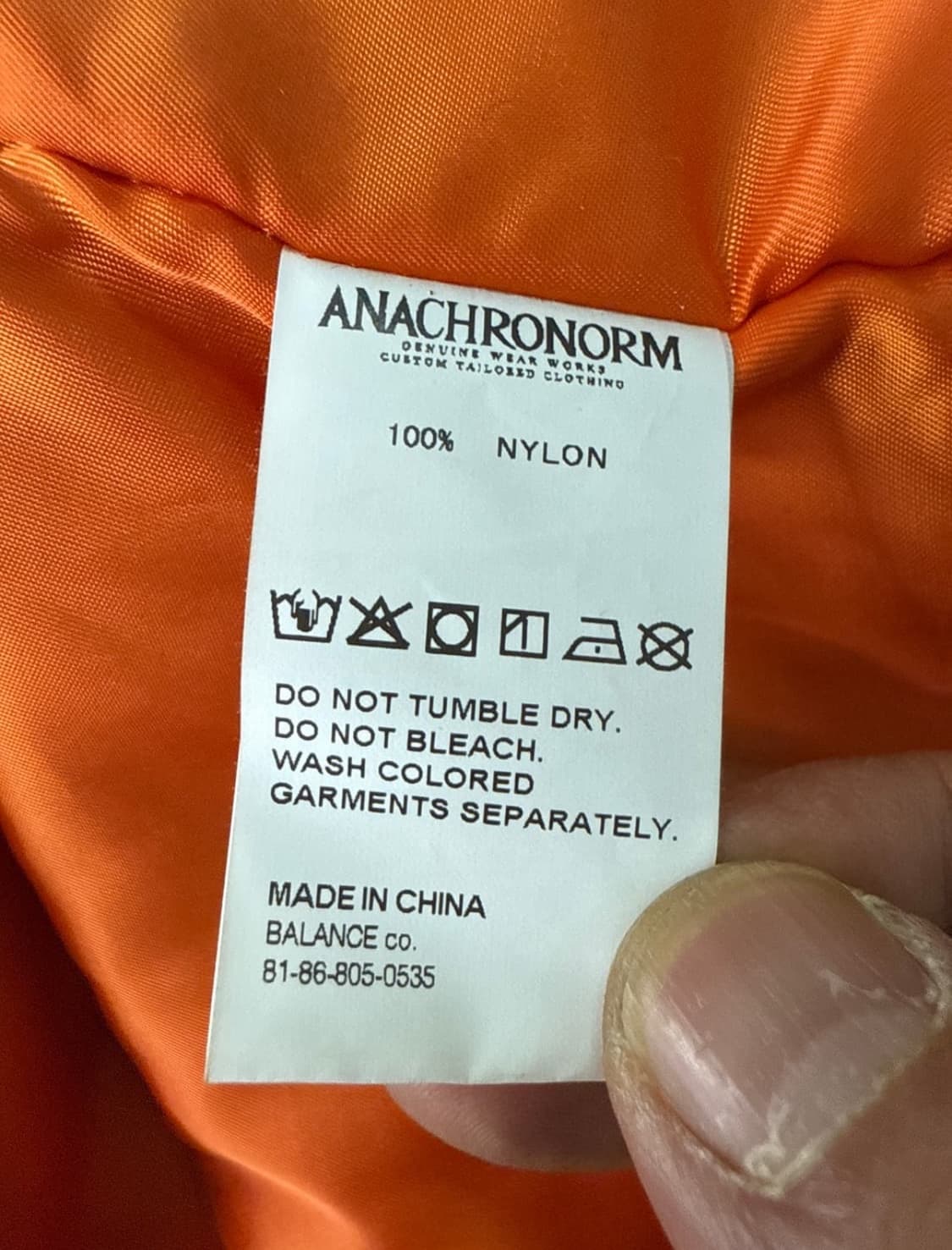 Anachronorm 페인팅 그런지 디테일 봄버 상품이미지8