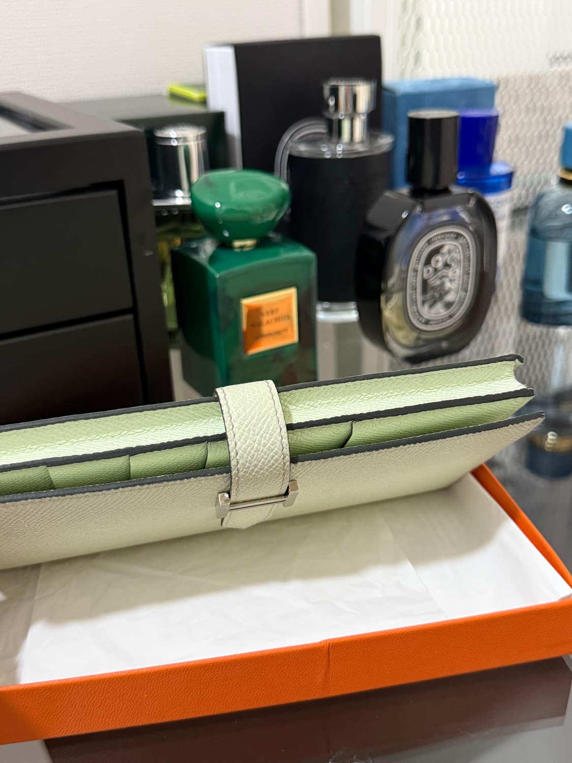 (정품) 에르메스 베안 장지갑 민트색상 상품이미지7