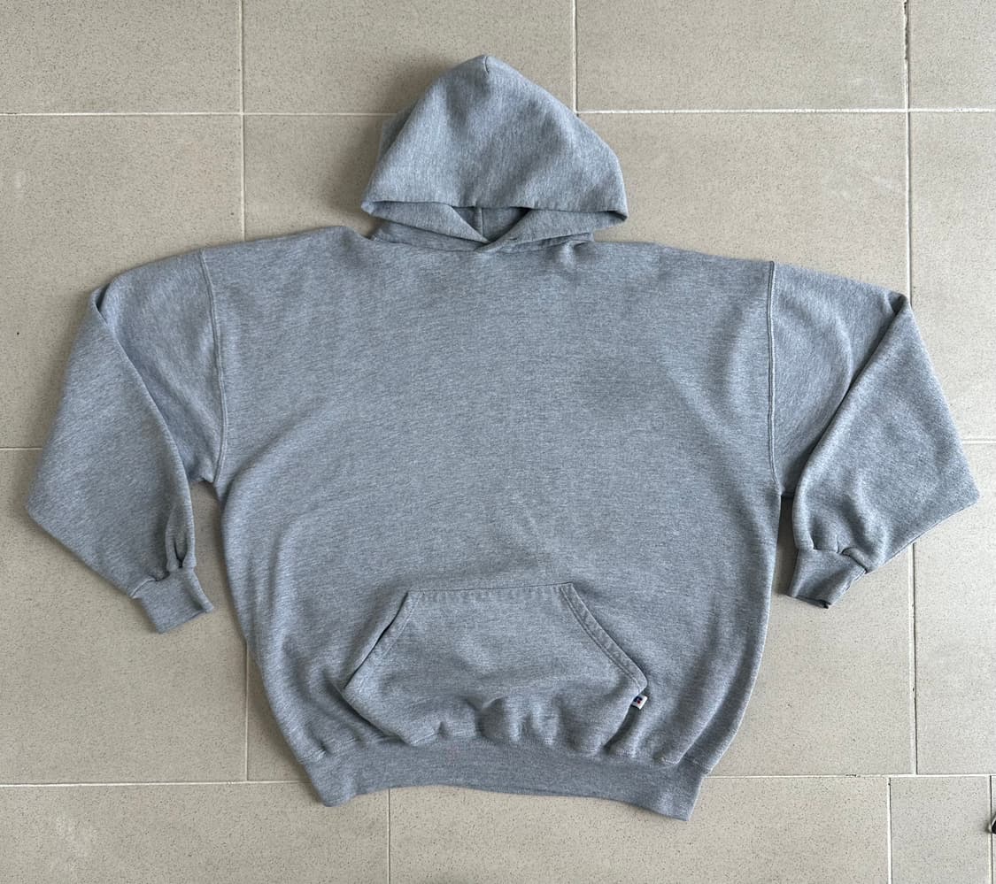 90s 빈티지 러셀 후드 그레이 XXL USA 상품이미지1