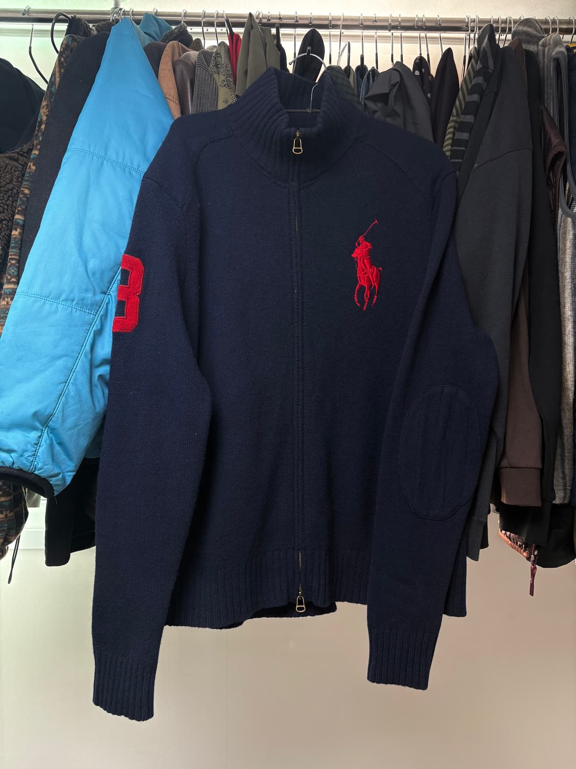폴로 랄프로렌 25FW 빅포니 풀집업 니트 가디건 상품이미지1