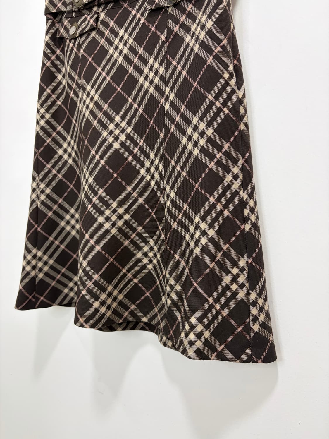 버버리 초코 브라운 미디 스커트 상품이미지7