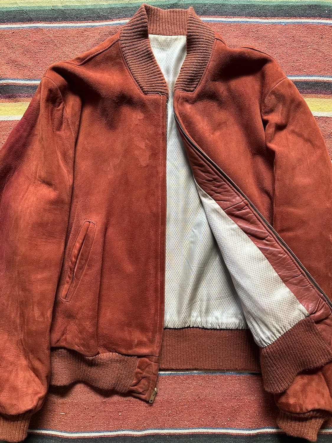 60s USA Deer Skin Suede Leather Jacket 상품이미지5