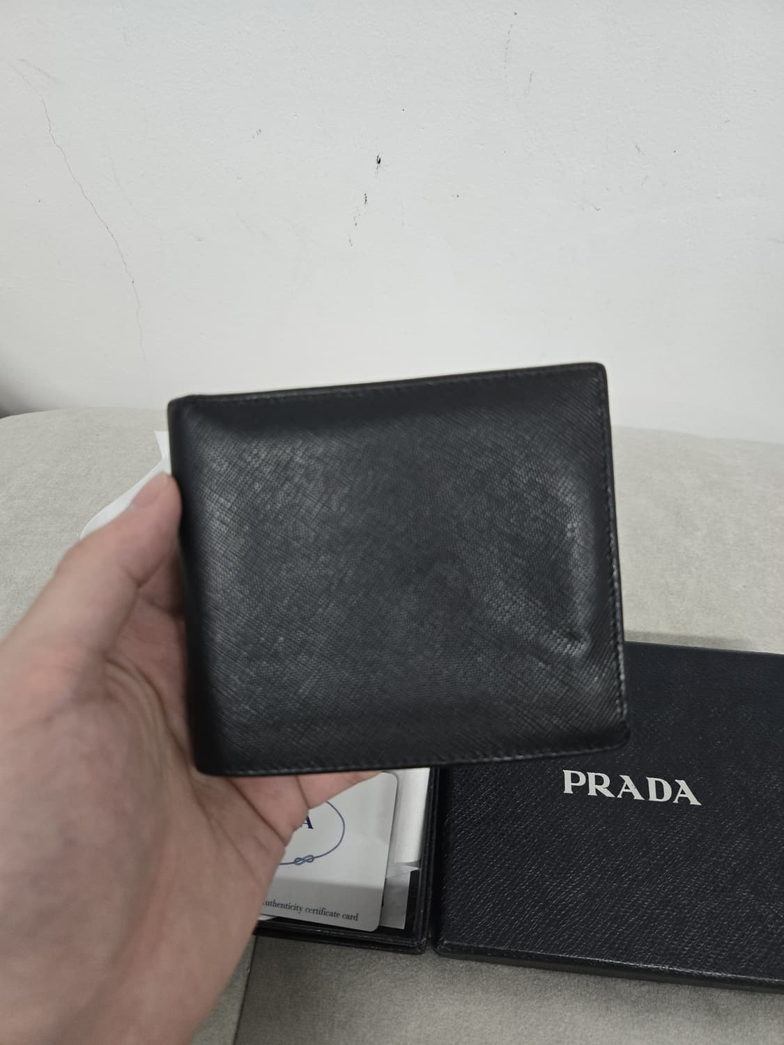 [보증서 정품]프라다 사피아노 반지갑 상품이미지2