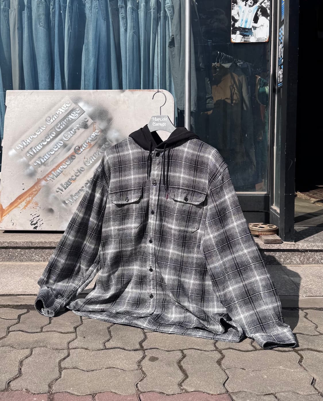 리바이스 체크 플란넬 셔츠 후드 XXL (604) 상품이미지1