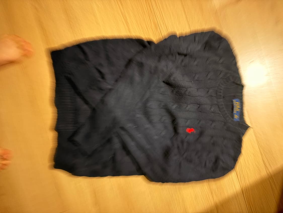 폴로 랄프로렌 네이비 꽈배기 니트 S 상품이미지1