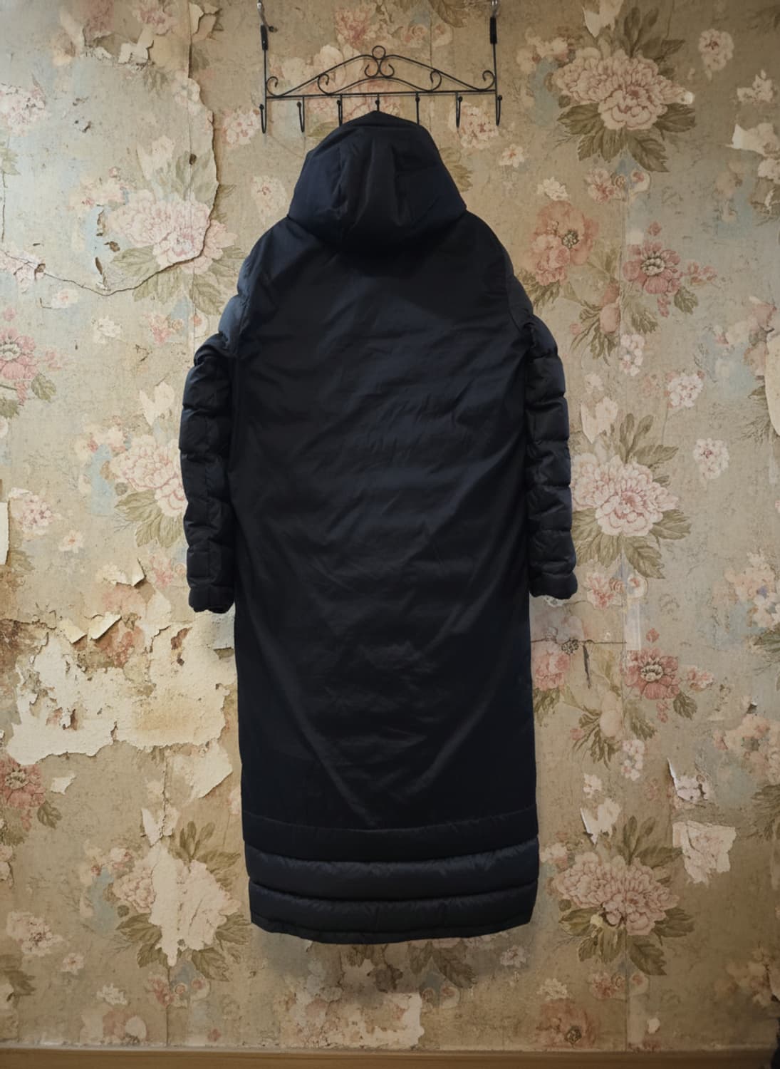 아디다스 블랙 오리털 롱패딩 L 상품이미지2