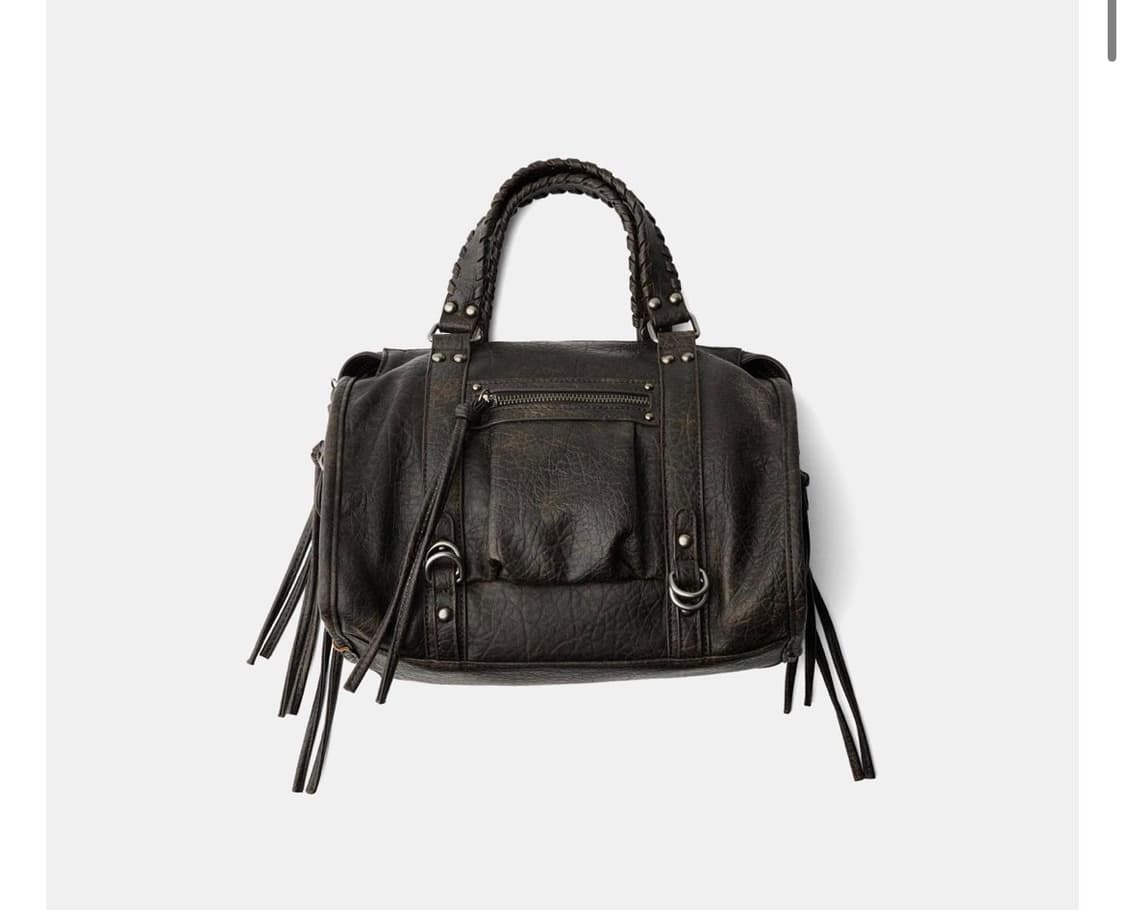 버쉬카 스트랩 장식 볼링백 8987/184 BLACK 상품이미지2