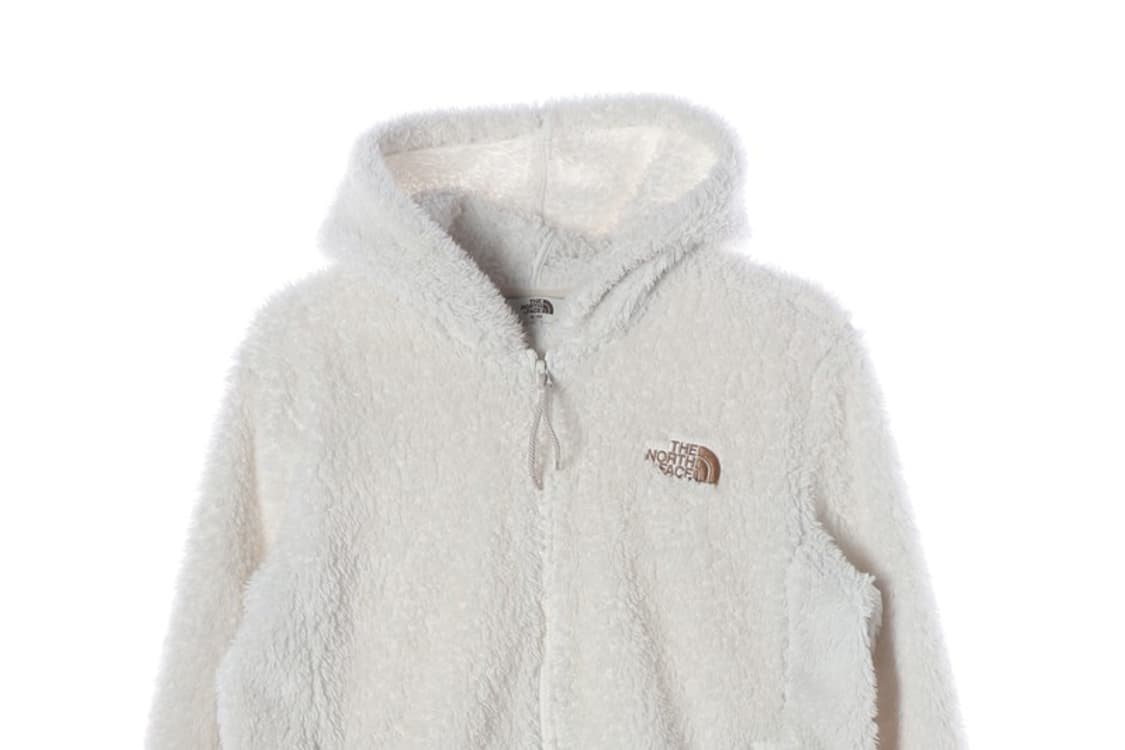 노스페이스 화이트 플리스 후드집업 M 상품이미지3