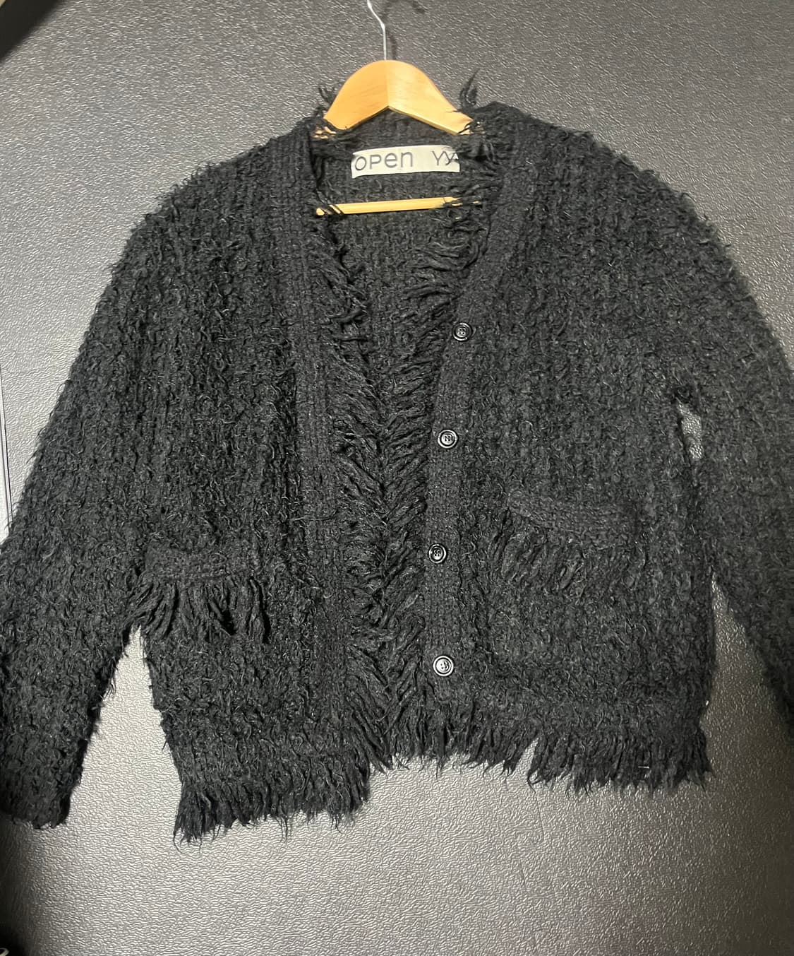 Open yy트위드니트가디건 1사이즈 상품이미지2