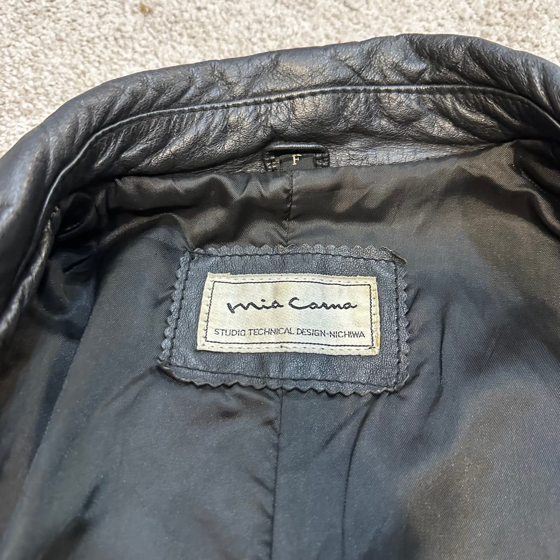 Mia Carna 빈티지 소가죽 트렌치 코트 자켓L 상품이미지6
