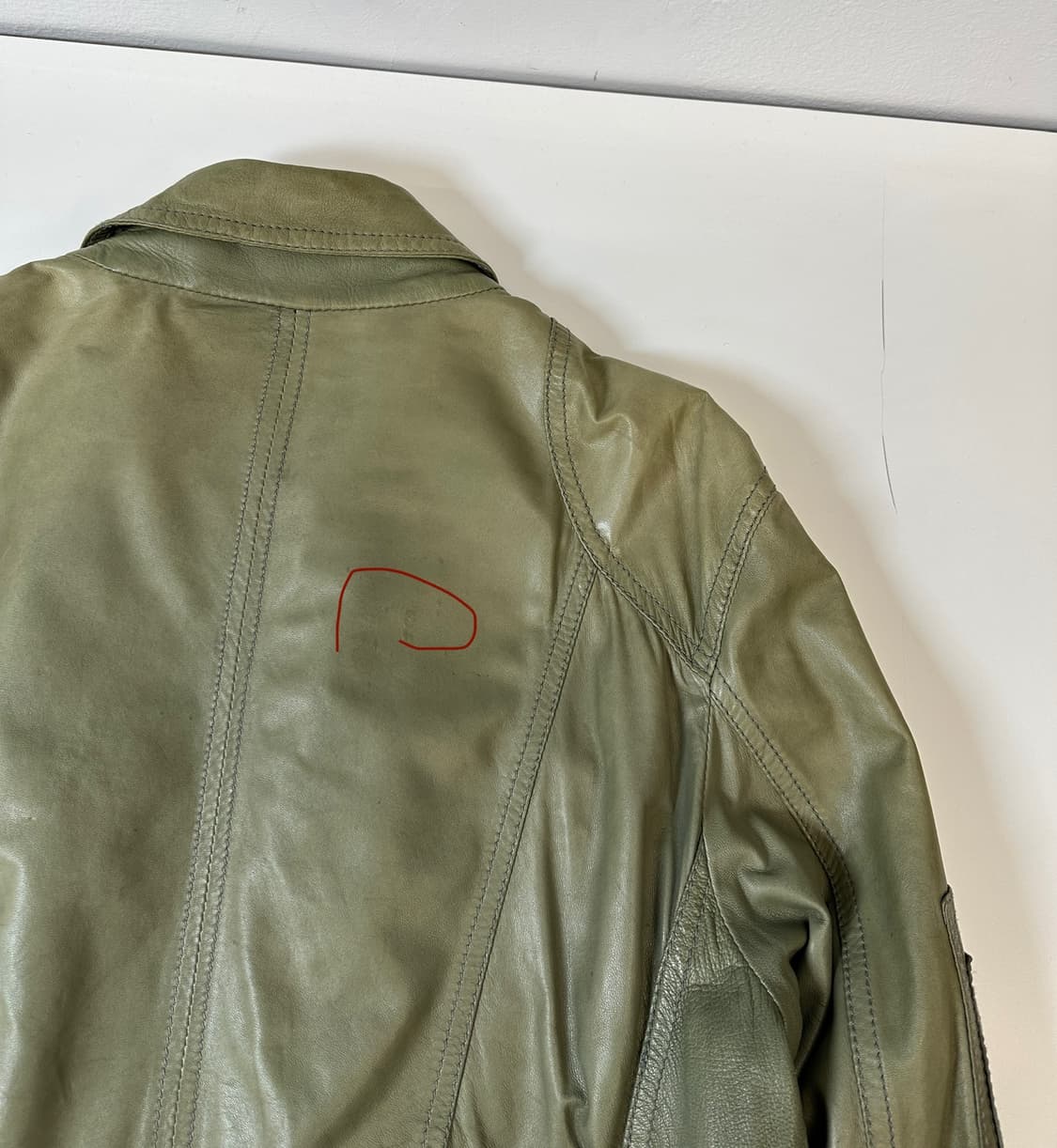 54)돌체앤가바나 램스킨 자켓 (olive green) 상품이미지7